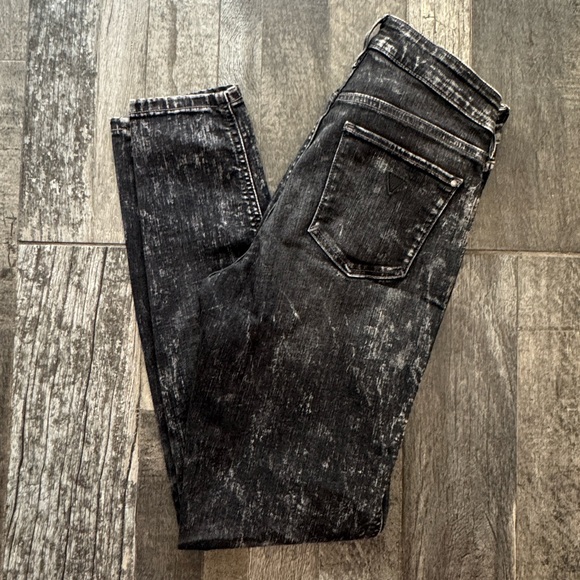 Guess Black Acid Wash Women Jeans - Picture 1 of 7